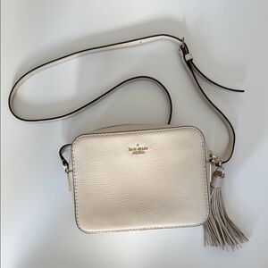 Kate Spade Cream Pebbled Leather Crossbody